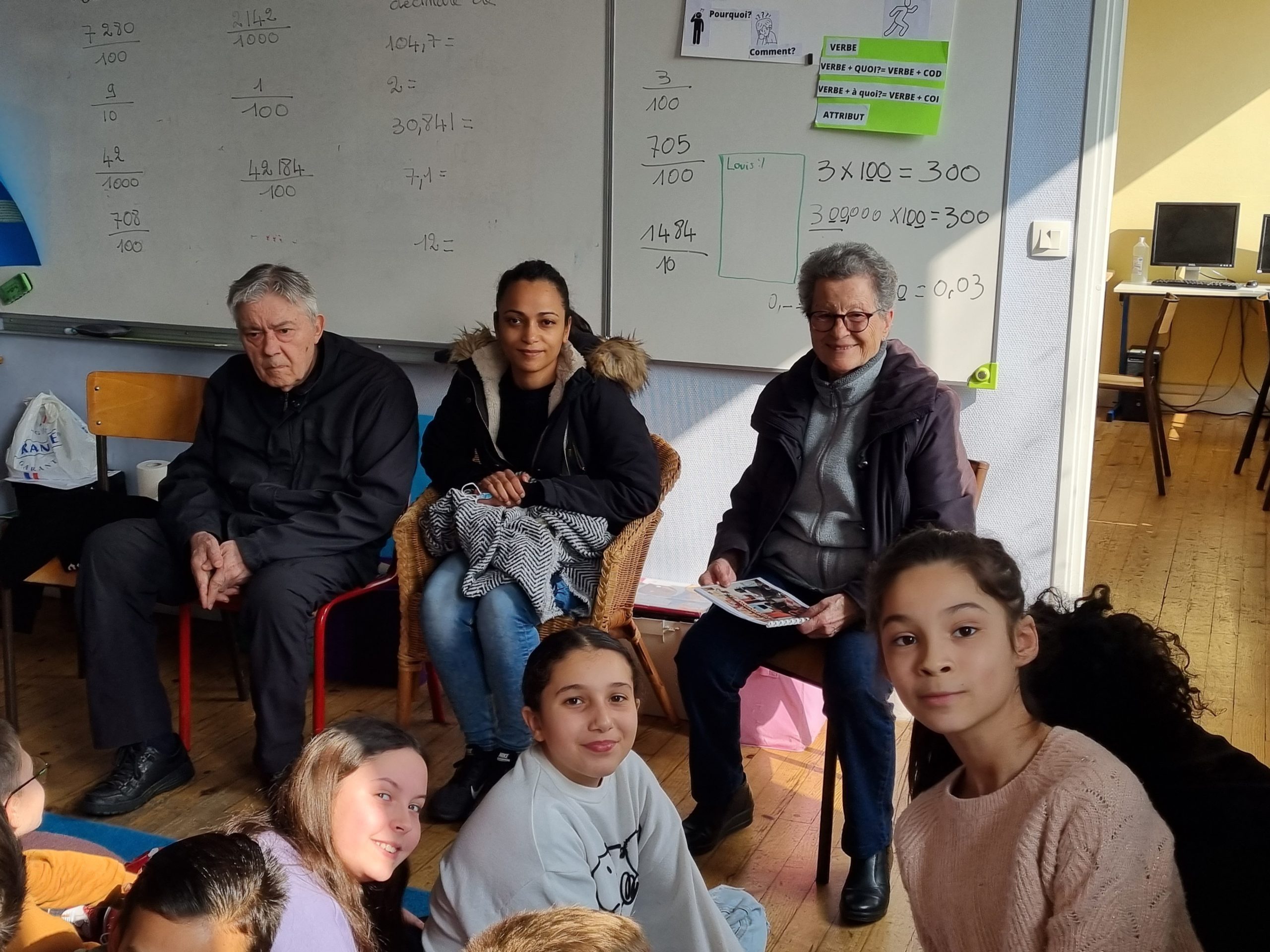 Une rencontré avec les résidents de la Roseraie.