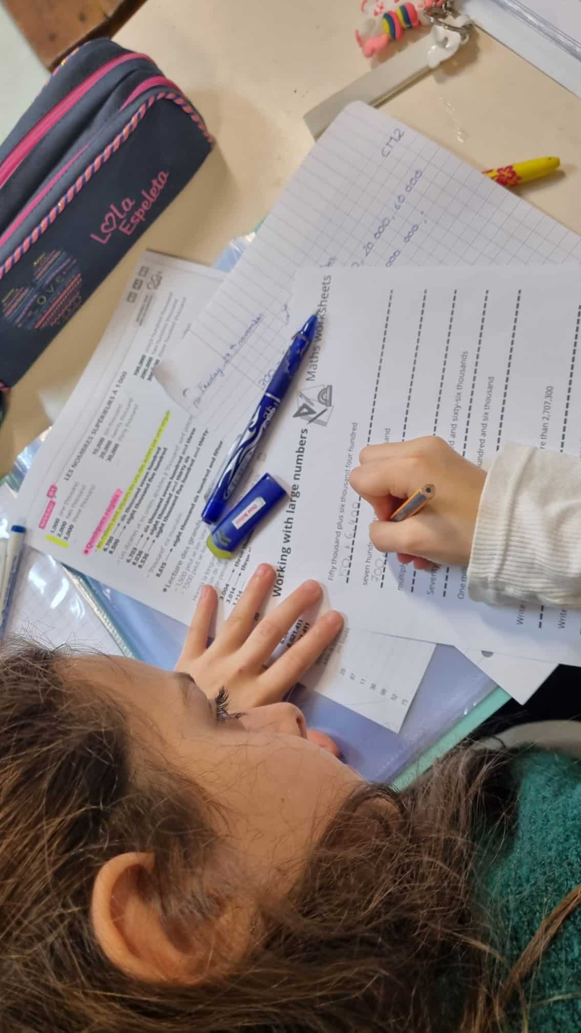 Faire des maths? Oui mais en anglais